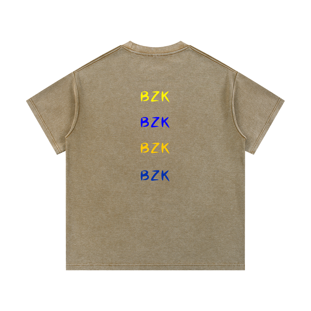 Mineral Wash Waffle Knit T-Shirt