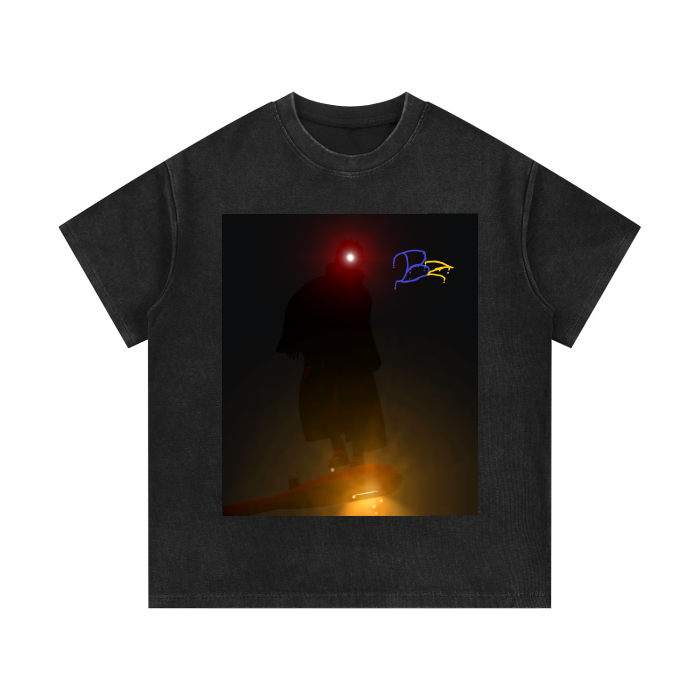 Mineral Wash Waffle Knit T-Shirt