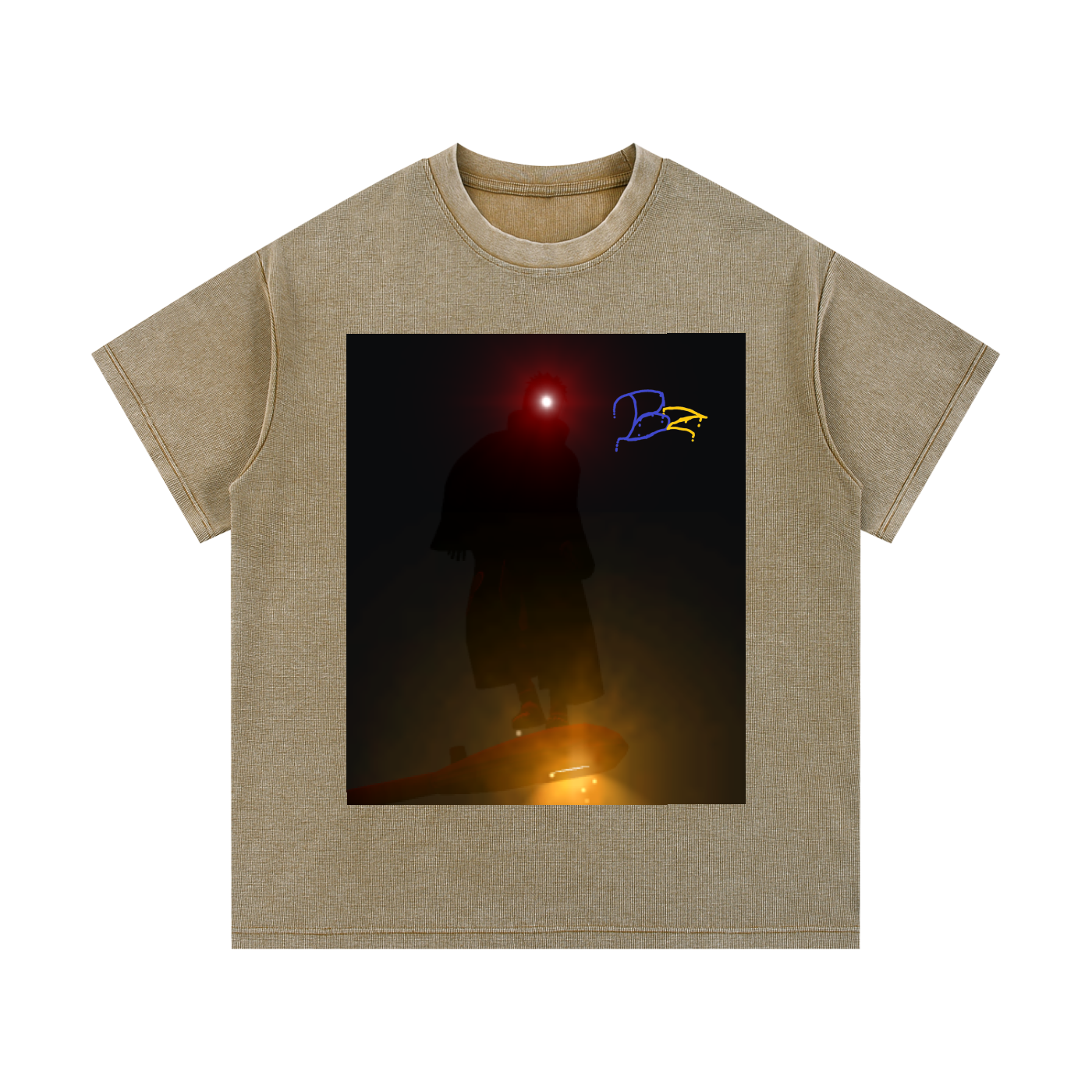 Mineral Wash Waffle Knit T-Shirt