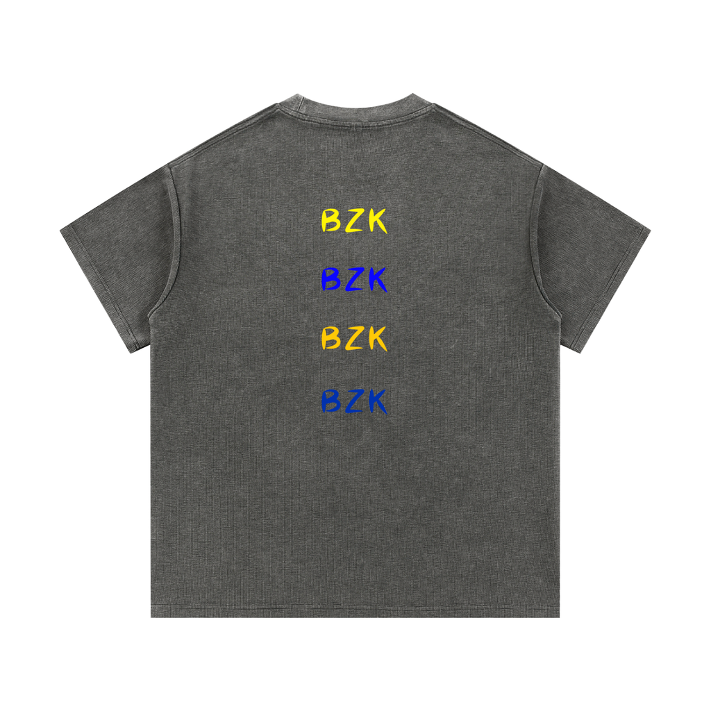 Mineral Wash Waffle Knit T-Shirt