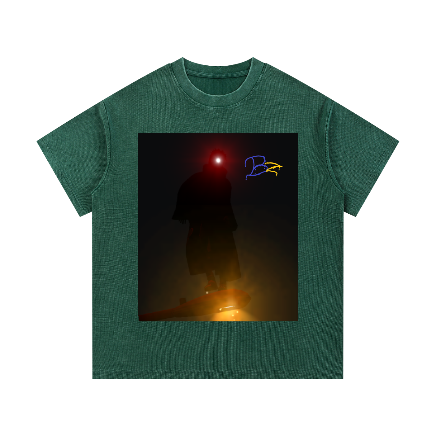 Mineral Wash Waffle Knit T-Shirt