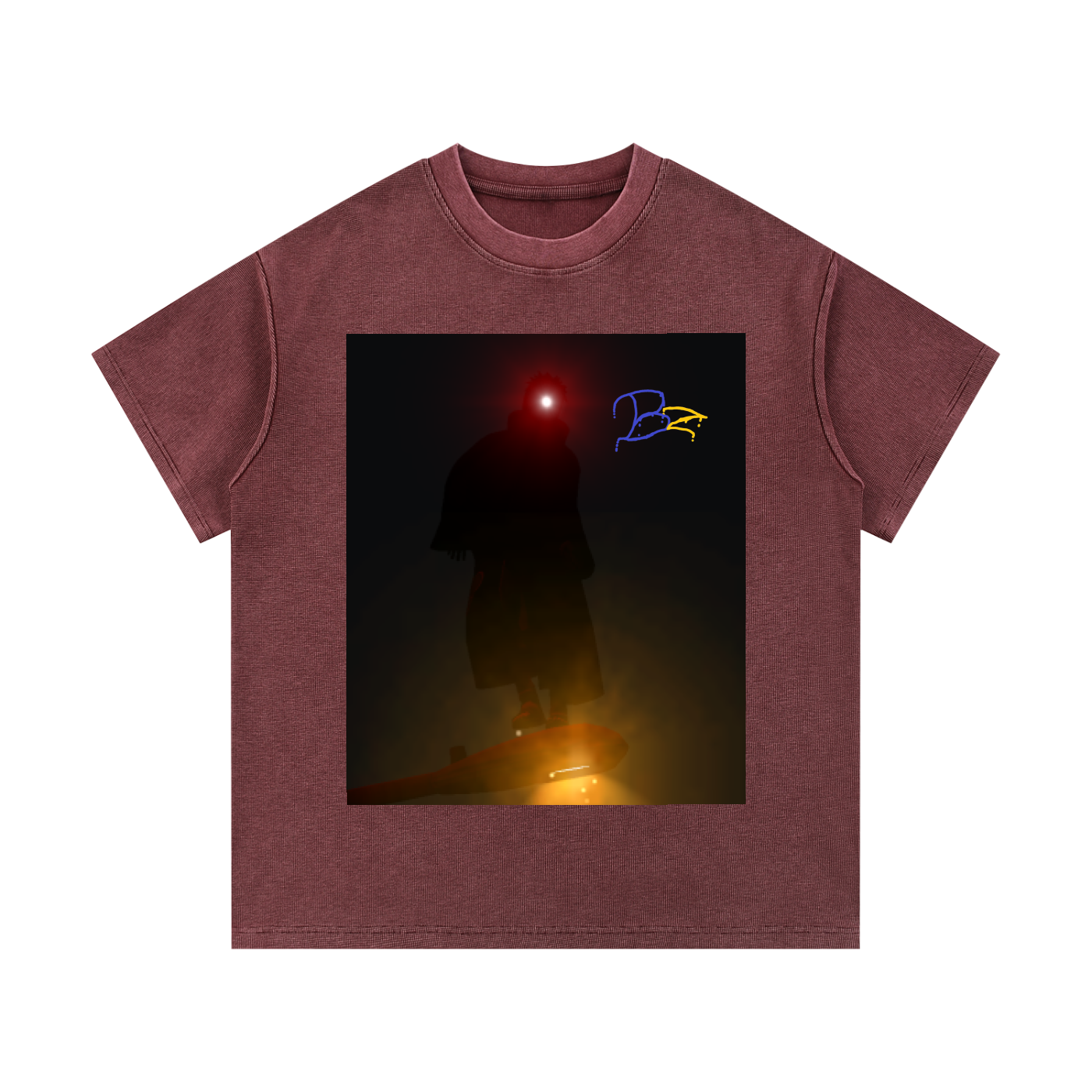 Mineral Wash Waffle Knit T-Shirt