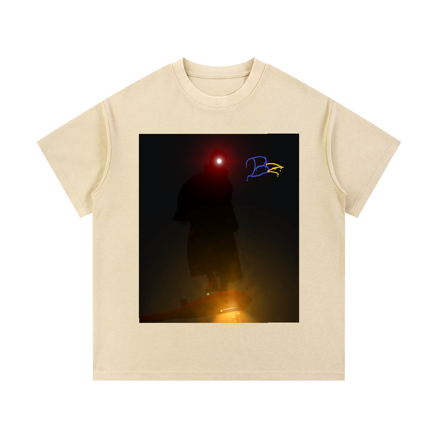 Mineral Wash Waffle Knit T-Shirt