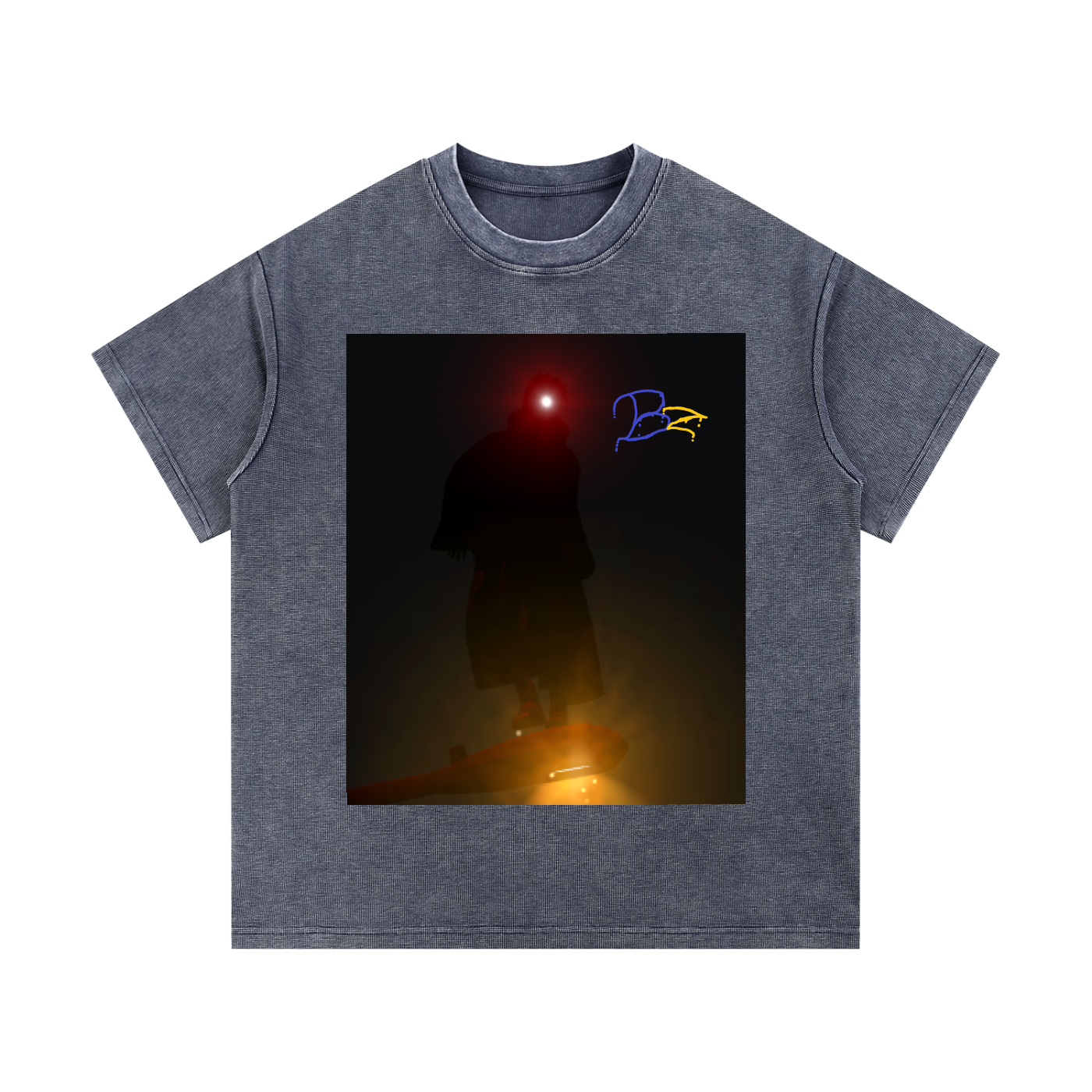Mineral Wash Waffle Knit T-Shirt